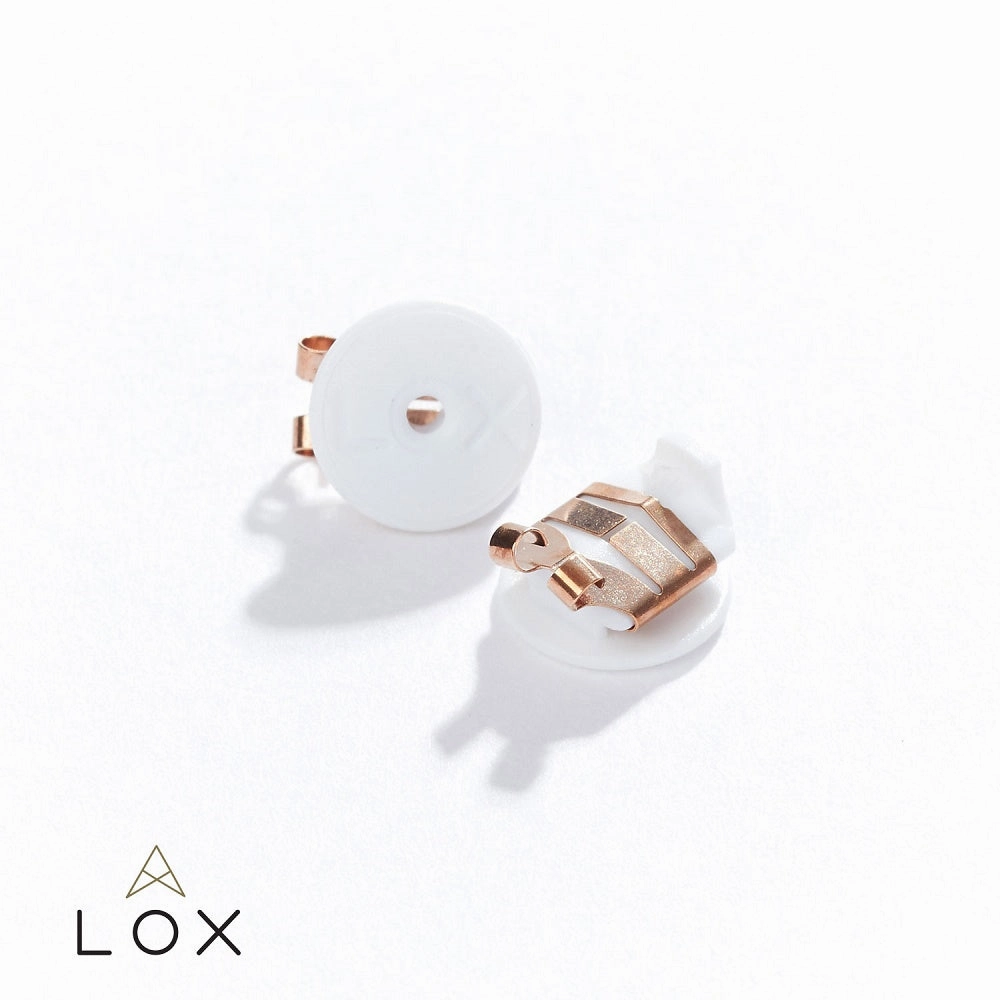 Connoisseurs Lox Rose Gold Tone Earring Backs LOX 2RGE