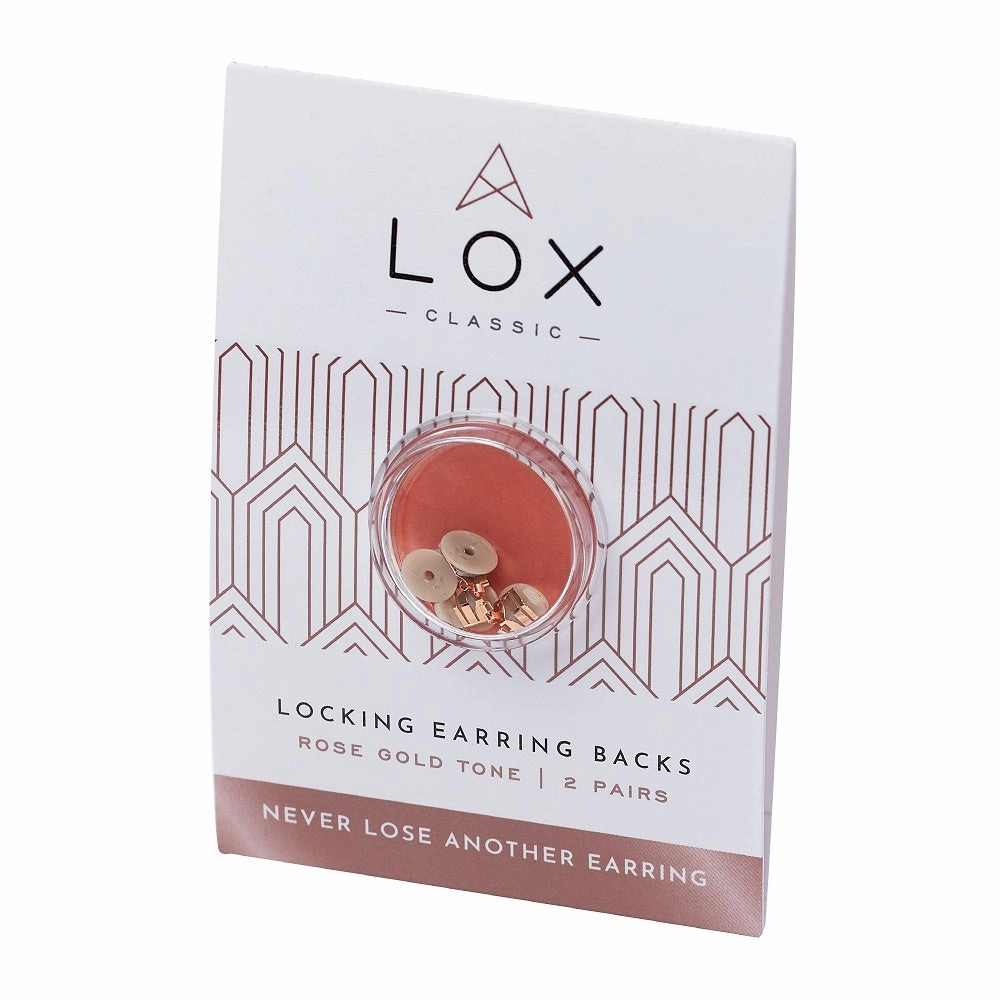 Connoisseurs Lox Rose Gold Tone Earring Backs LOX 2RGE