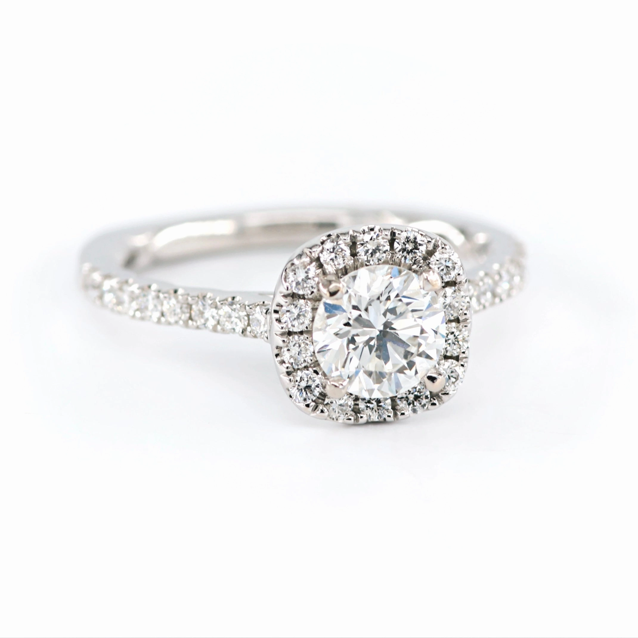 Cushion Halo Diamond Engagement Ring 4690071