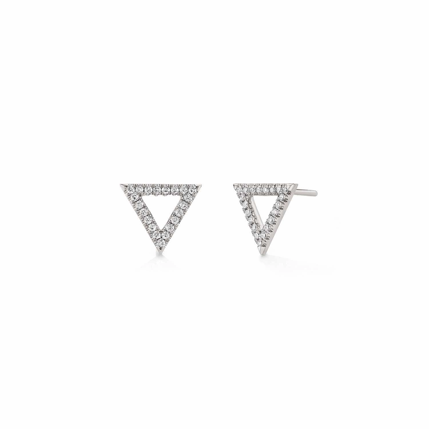 Diamond Triangle Earrings ER279WG