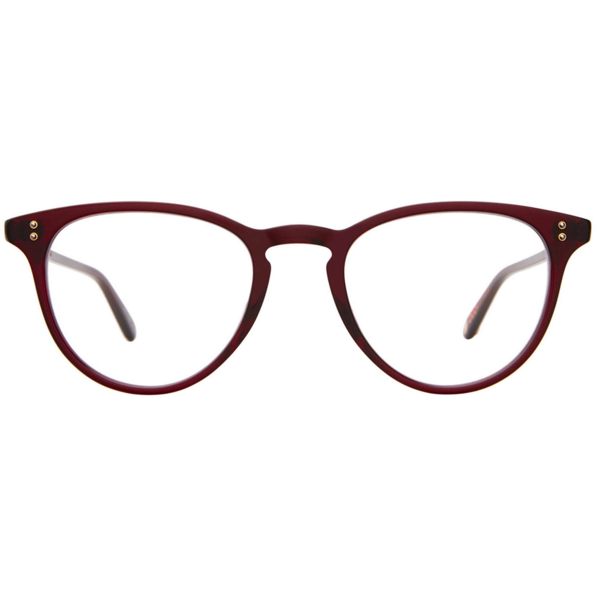 Garrett Leight Women's Eyeglasses - Bio Burgundy Oval Full Rim Frame | ALICE BIO BGY