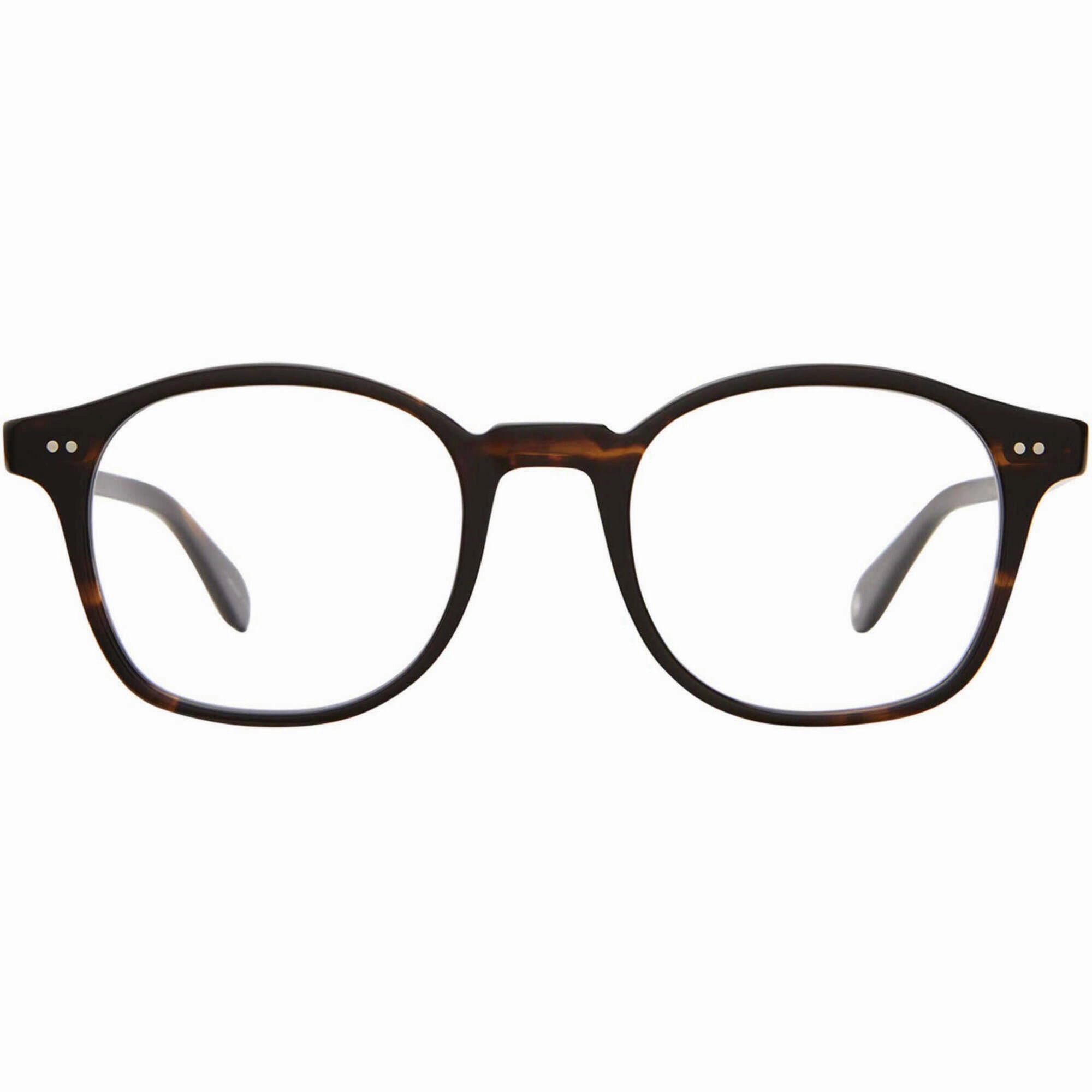 Garrett Leight Women's Eyeglasses - Coffee Tortoise Acetate Square Frame | RILEY COFT
