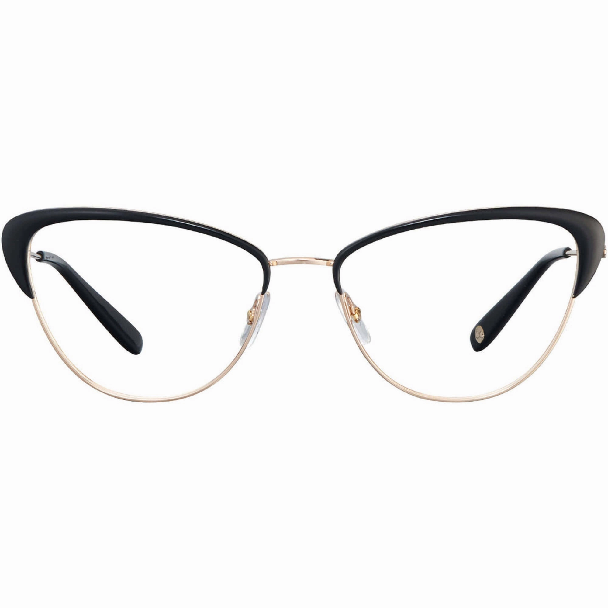 Garrett Leight Women's Eyeglasses - Gold-Black Acetate/Metal Cat Eye | VISTA G-BK