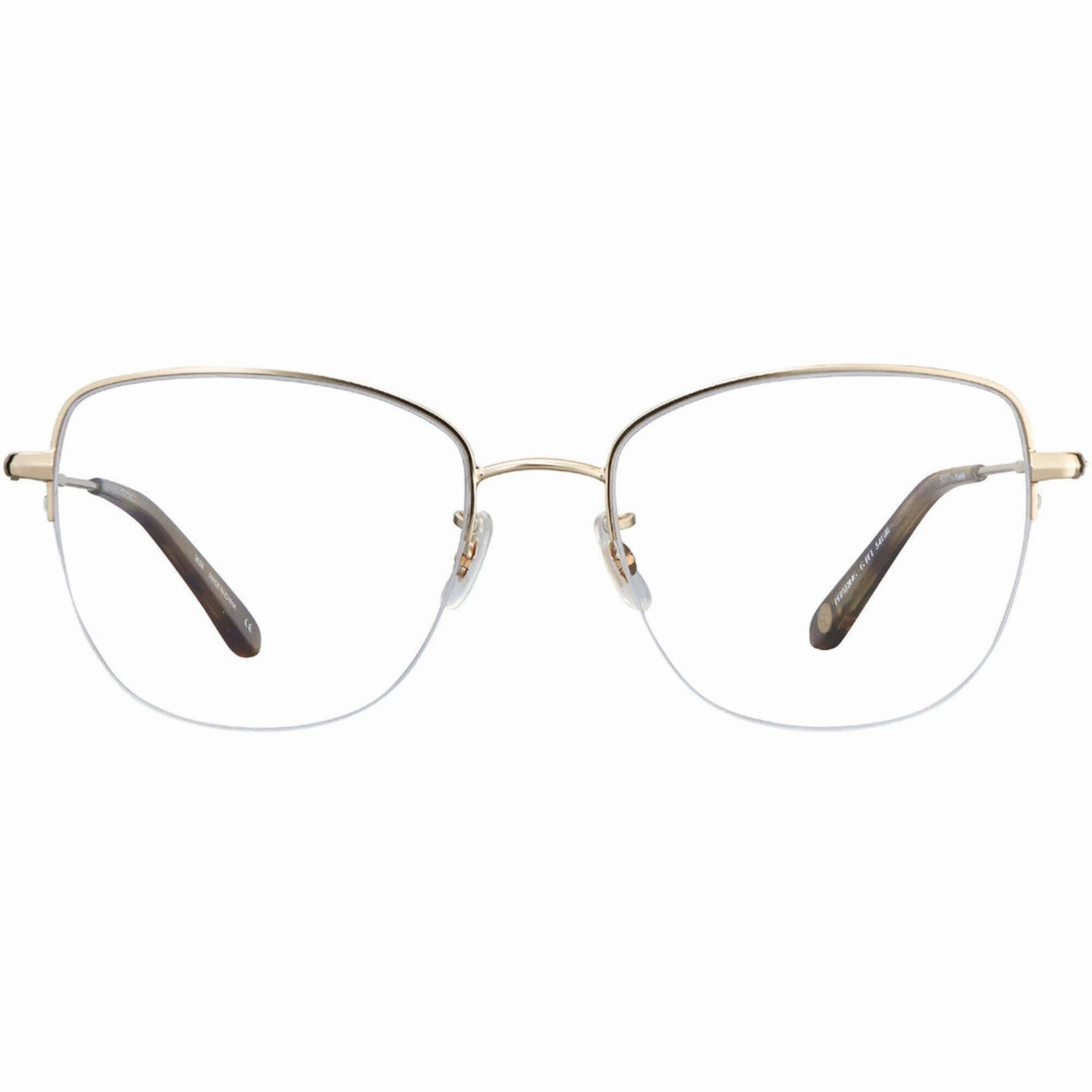 Garrett Leight Women's Eyeglasses - Gold-Feather Tortoise Metal Frame | PERSHING G-FET