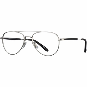 Garrett Leight Women's Eyeglasses - Silver-Grey Crystal Pilot Frame | LINNIE SV-GCR