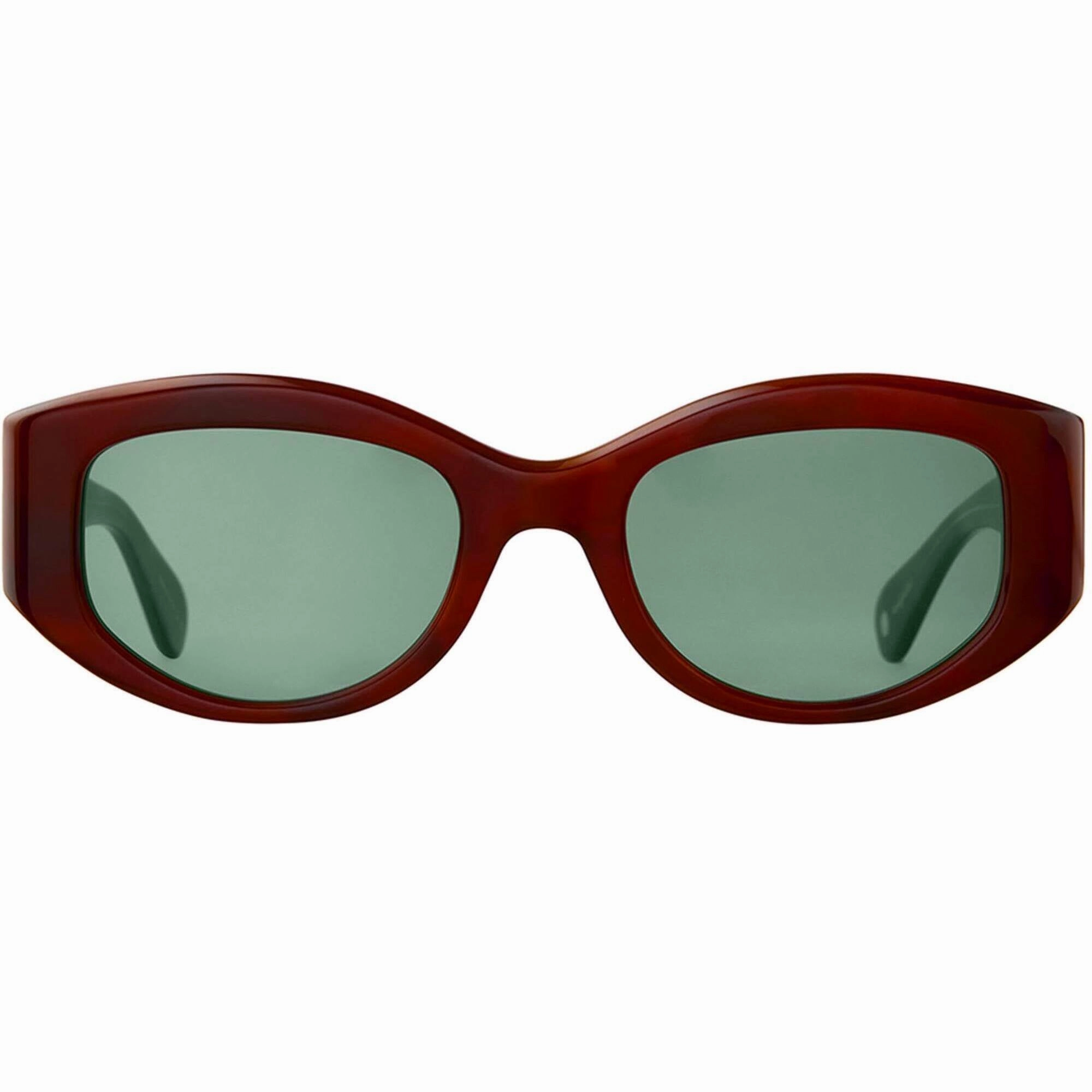 Garrett Leight Women's Sunglasses - Burnt Tortoise Cat Eye | RETRO BIGGIE VINBRT/VRD