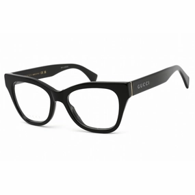 Gucci Women's Eyeglasses - Black Plastic Cat Eye Shape Full Rim Frame | GG1133O 001