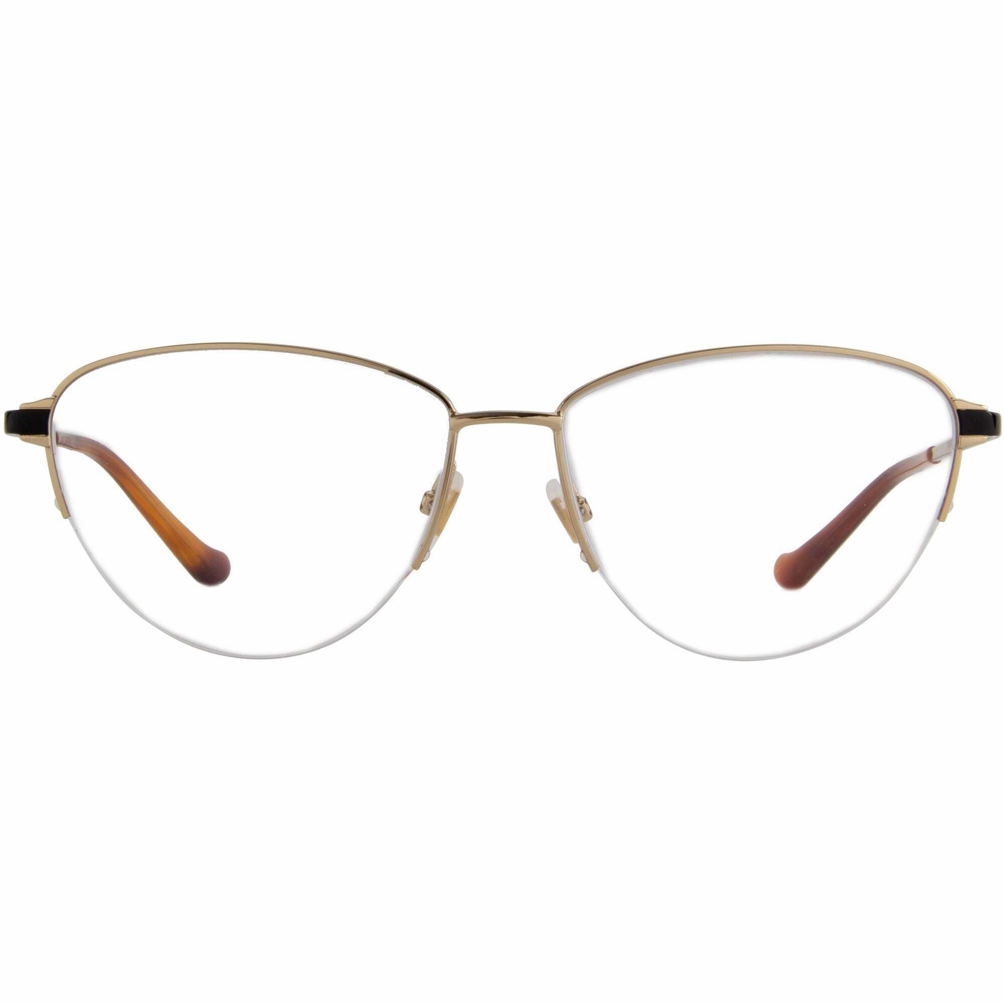 Gucci Women's Eyeglasses - Gold Oval Half-Rim Metal Frame | GUCCI GG0580O 1