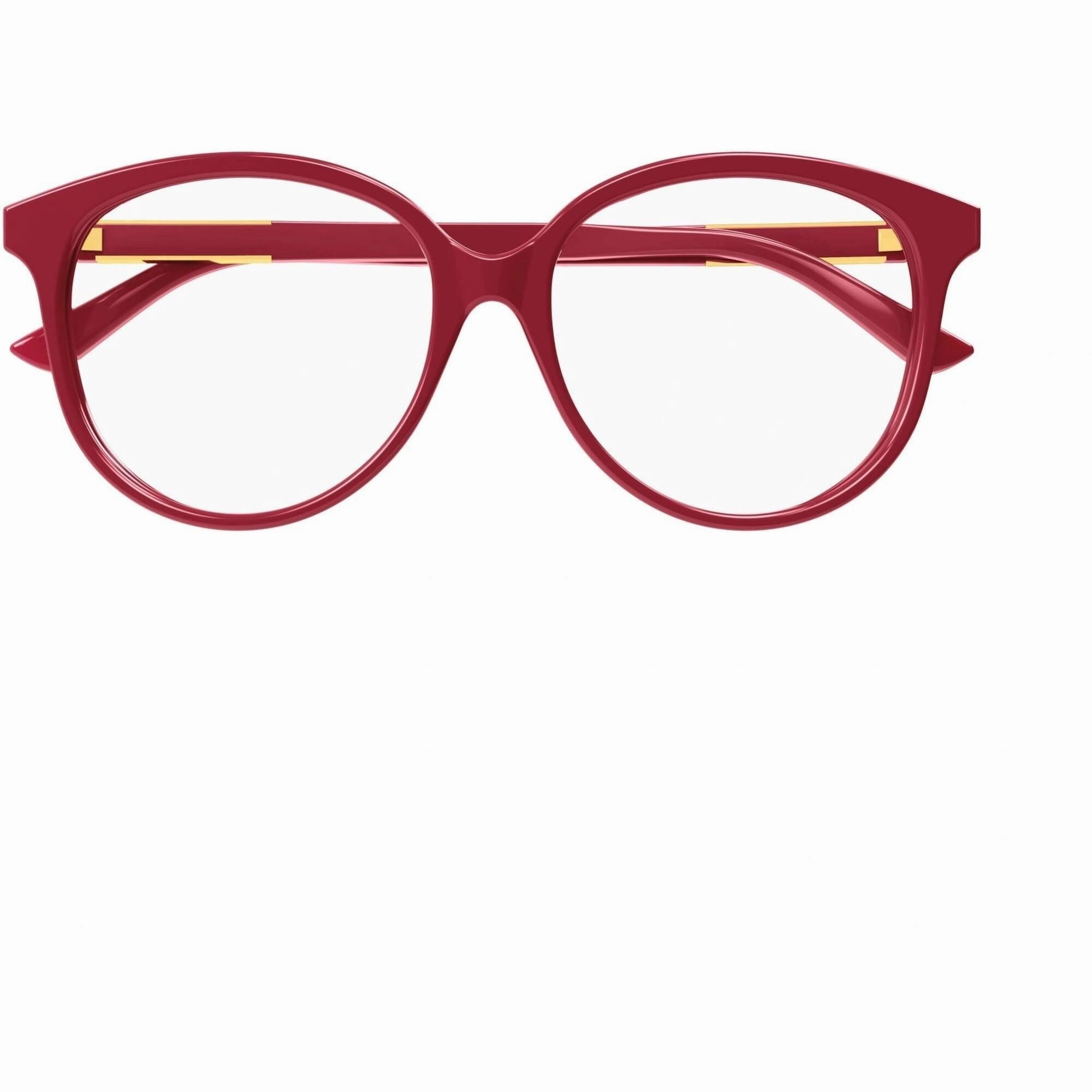 Gucci Women's Eyeglasses - Red Acetate Round Full Rim Frame Demo Lens | GG1194OA 003
