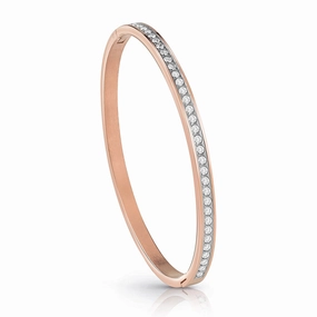 Guess Colour My Day Rose Gold Plated Crystal Bangle UBB02248RG