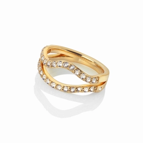 Hot Diamonds X Jac Jossa Extravagance Ring DR223/M