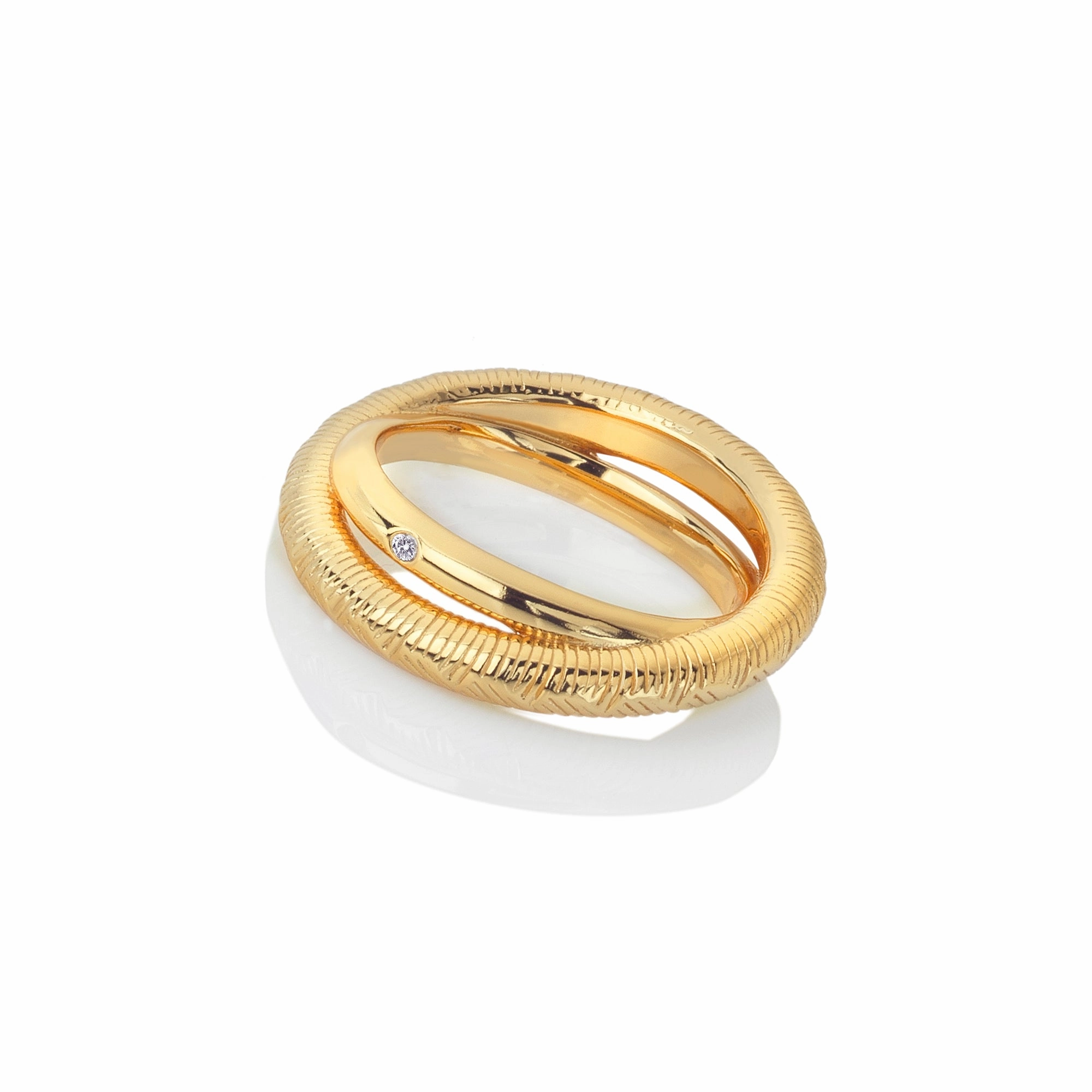 Hot Diamonds X Jac Jossa Spirit Duo Ring DR229/XS