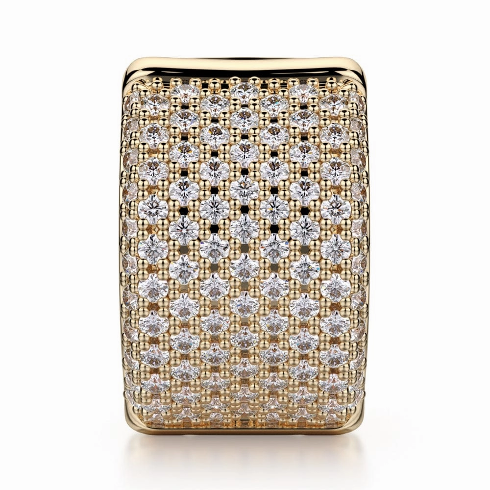 Huggie Diamond Hoop Earrings MOB107WG