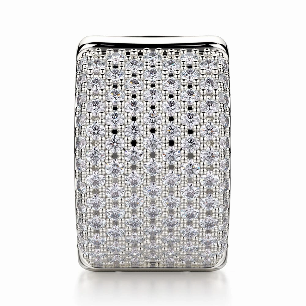 Huggie Diamond Hoop Earrings MOB107WG
