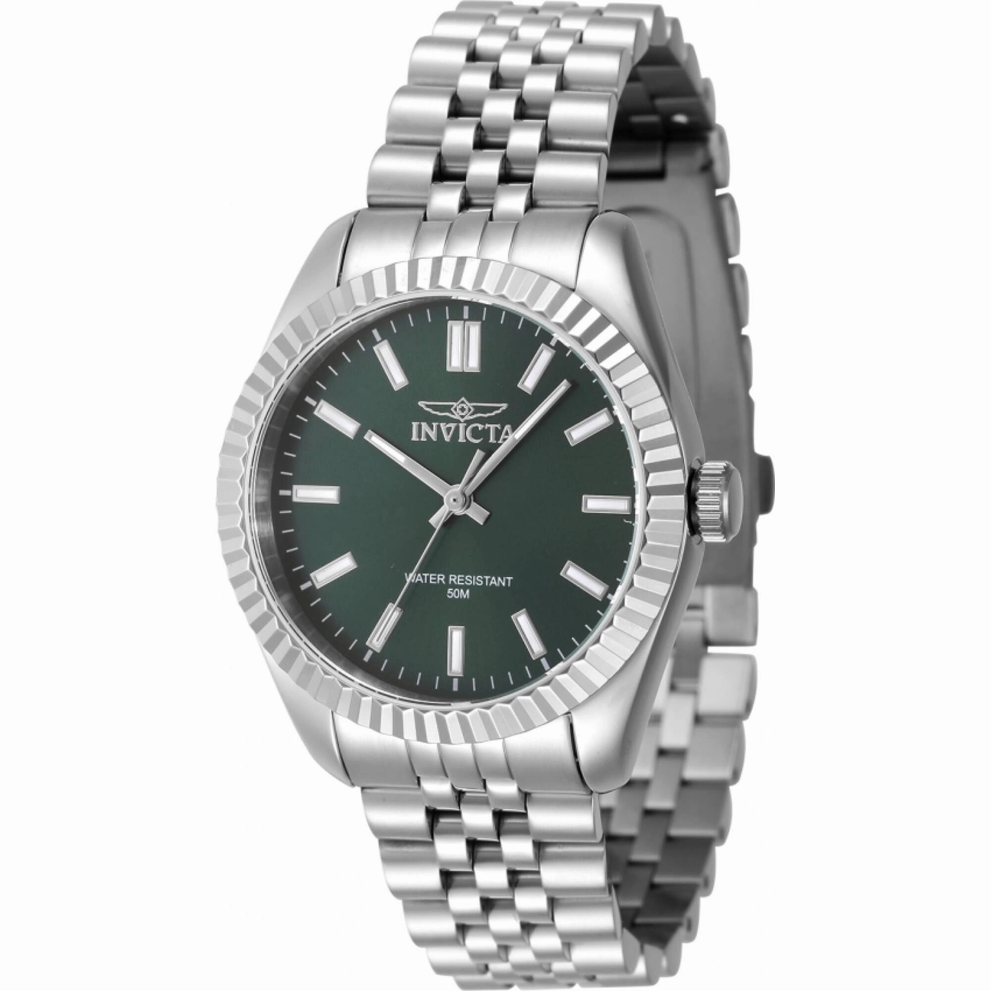 Invicta Women's Quartz Watch - Specialty Green Dial Silver Tone Bracelet | 47496