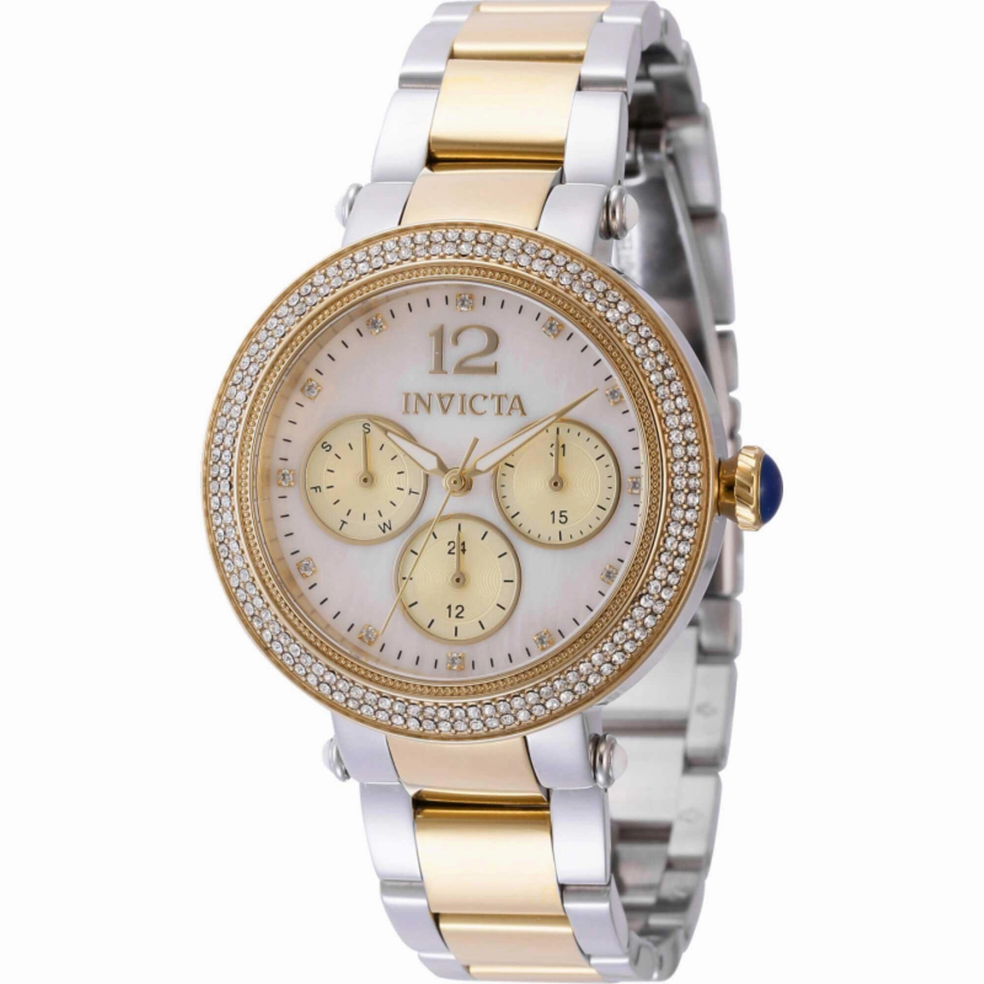 Invicta Women's Watch - Bolt White Mother of Pearl and Gold Dial Bracelet | 44705