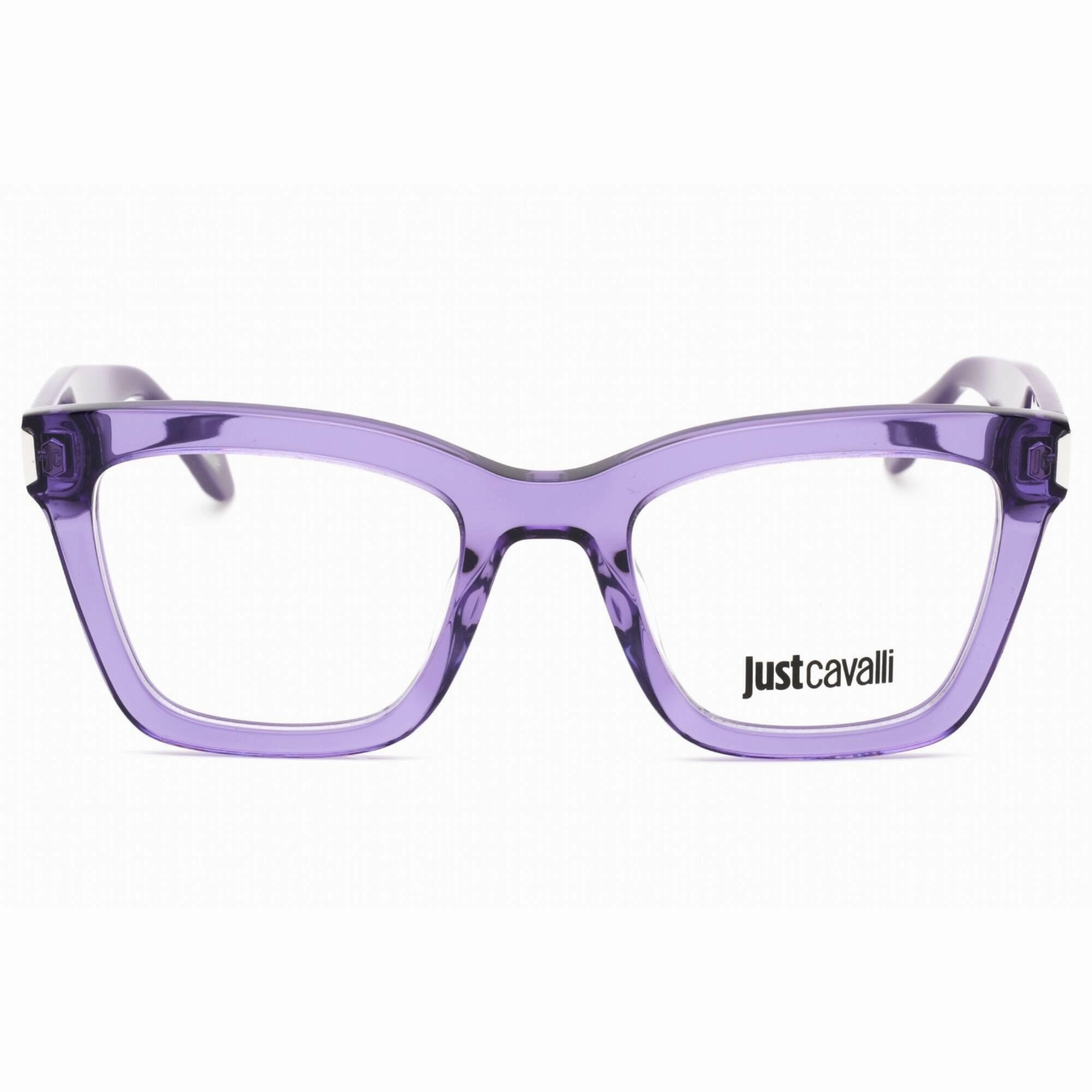 Just Cavalli Women's Eyeglasses - 50mm Shiny Transparent Purple Frame | VJC003V 06LA