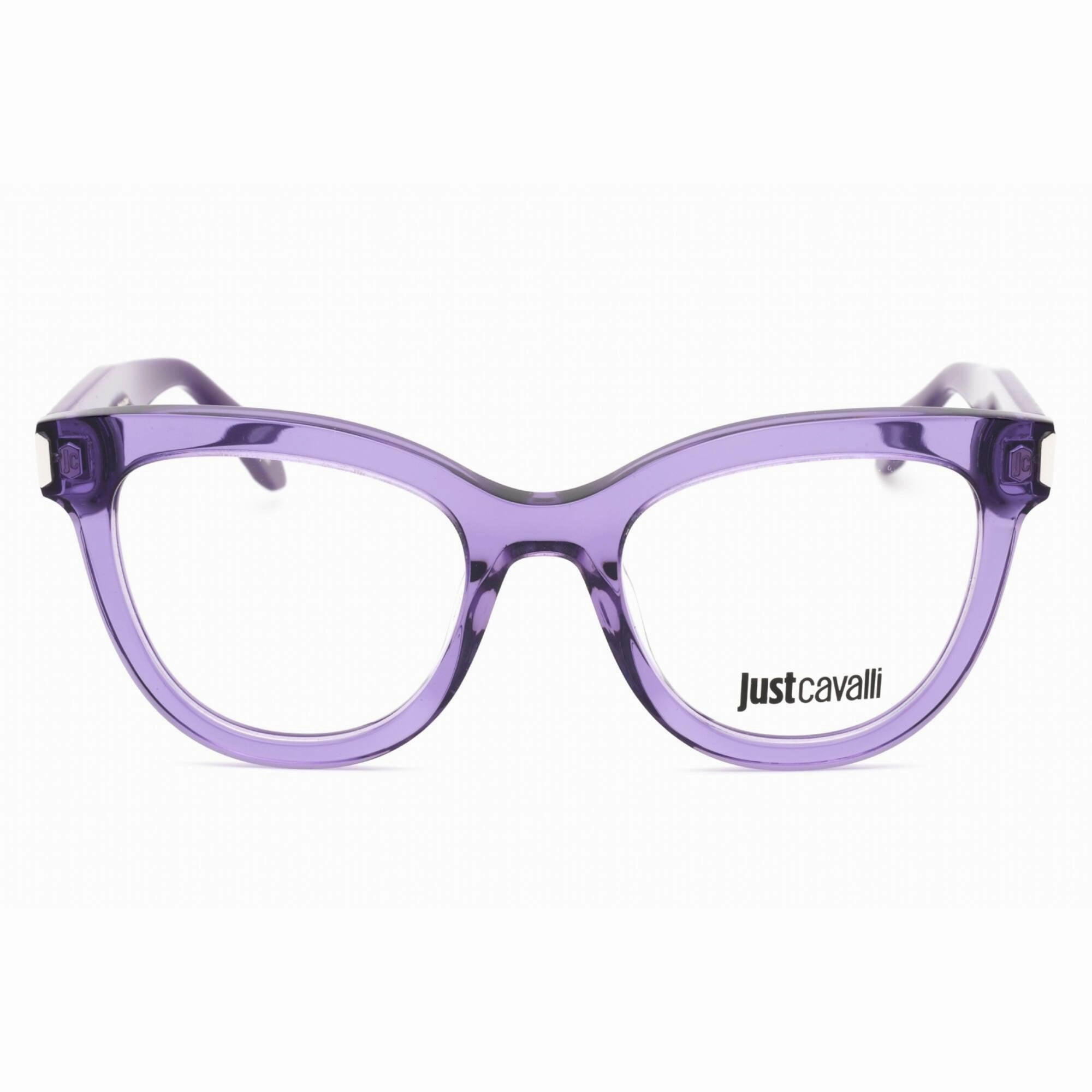 Just Cavalli Women's Eyeglasses - 51mm Shiny Transparent Purple Frame | VJC004V 06LA