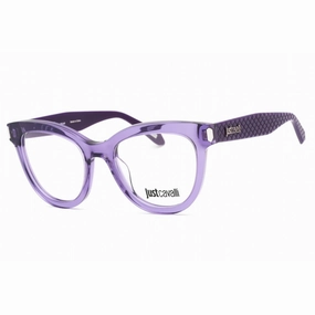 Just Cavalli Women's Eyeglasses - 51mm Shiny Transparent Purple Frame | VJC004V 06LA