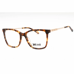 Just Cavalli Women's Eyeglasses - Shiny Brown Yellow Tortoise Full Rim | VJC007 0743