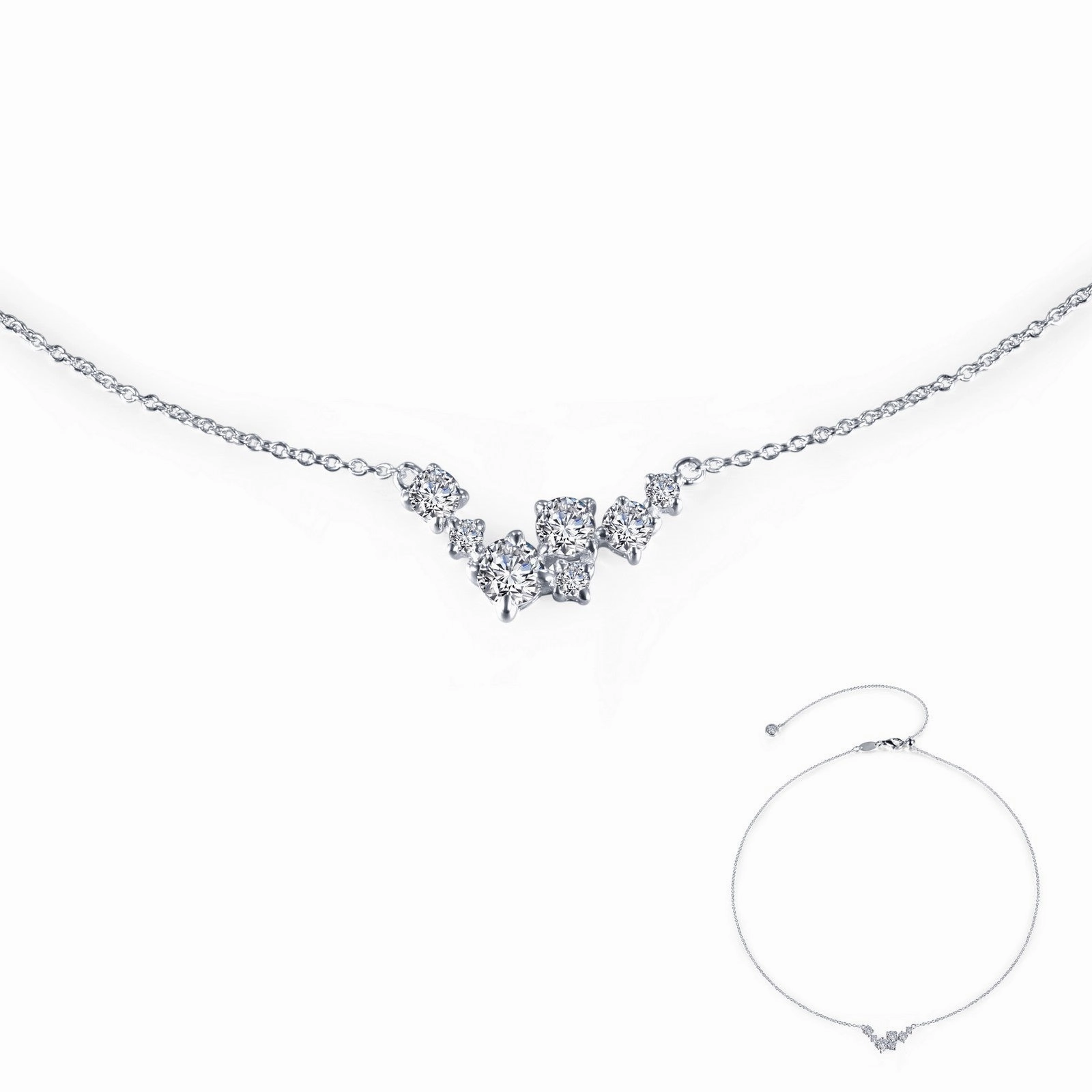 Lafonn 7 Symbols Of Joy Diamond Necklace N0123CLP18