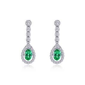 Lafonn Classic Emerald Earring E0579CEP00