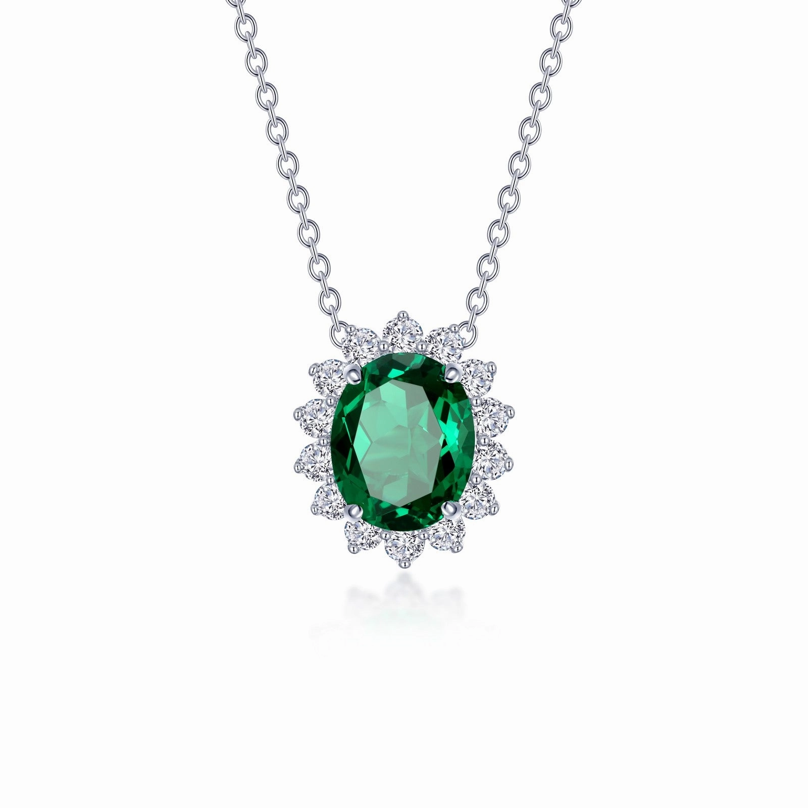 Lafonn Classic Emerald Necklace N0286CEP20