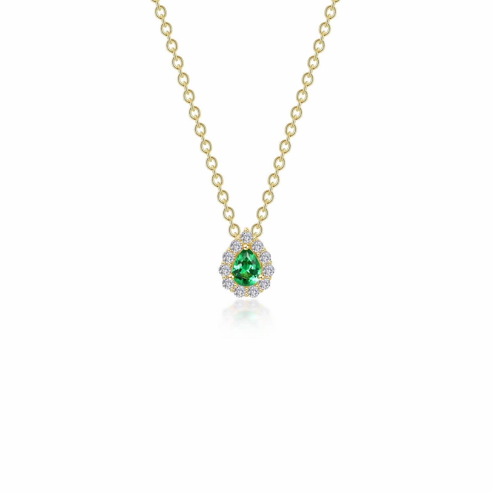 Lafonn Classic Emerald Necklace N0325CEG18