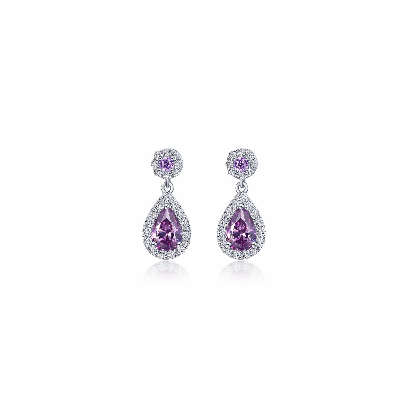 Lafonn Classic Pear Amethyst Amethyst Earring E0590AMP00