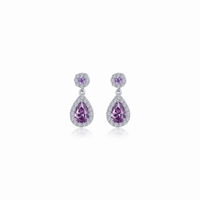 Lafonn Classic Pear Amethyst Amethyst Earring E0590AMP00