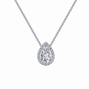 Lafonn Classic Pear Diamond Necklace N0102CLP18