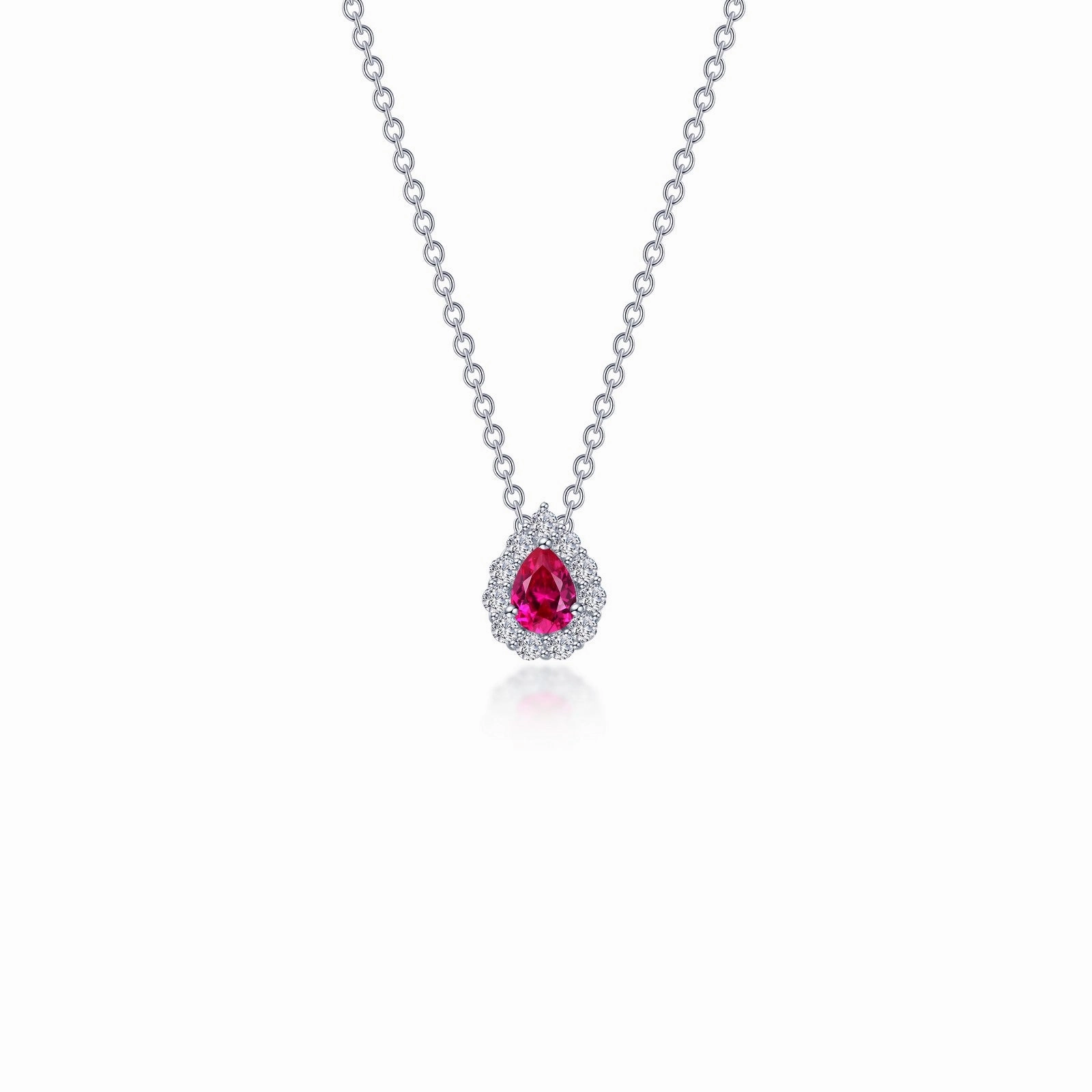 Lafonn Classic Ruby Necklace N0325CRP18