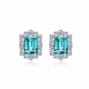 Lafonn Kaleidoscope Emerald Green 2# Green Corundum Earring SYE013GP00