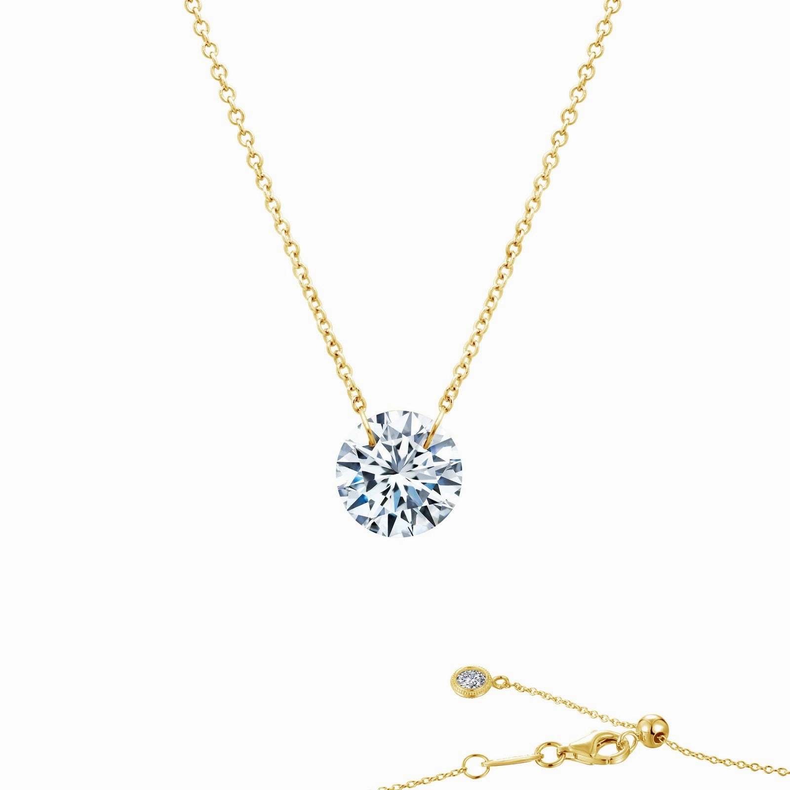 Lafonn Lassaire In Motion Round Diamond Necklace N0070CLG18
