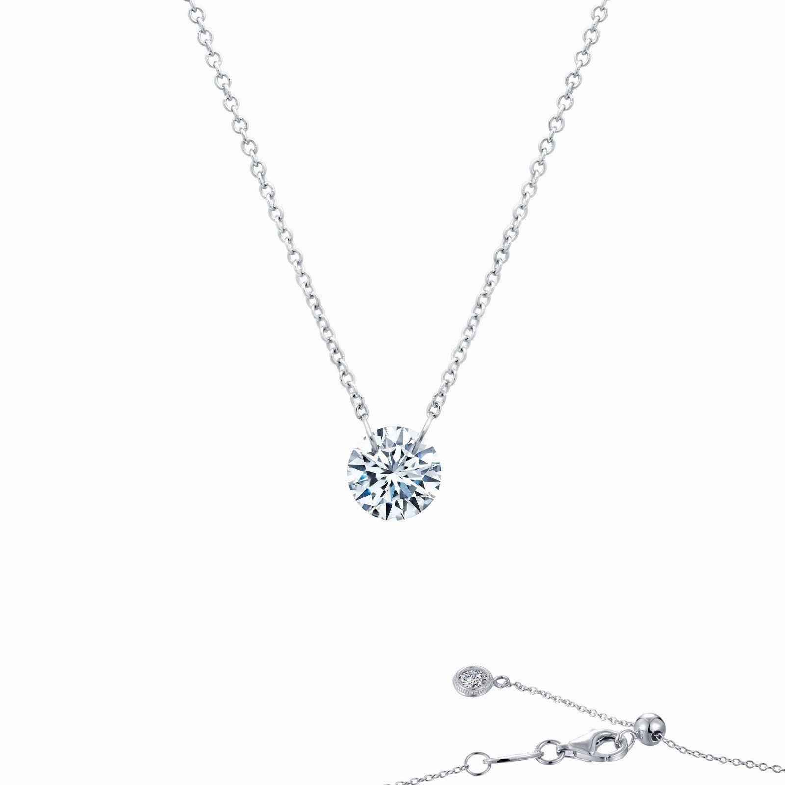 Lafonn Lassaire In Motion Round Diamond Necklace N0090CLP18