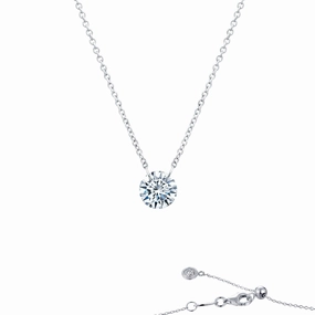 Lafonn Lassaire In Motion Round Diamond Necklace N0090CLP18