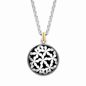 Linda MacDonald Sterling Silver and 9ct Gold Necklace Blossom Collection EOSL