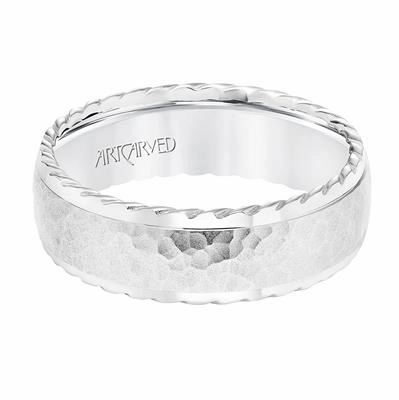 Low Dome Round Edge Carved Wedding Band  11-WV8727P7-L.00