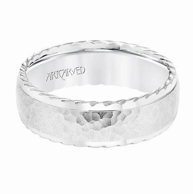 Low Dome Round Edge Carved Wedding Band 11-WV8727RW7-L.01