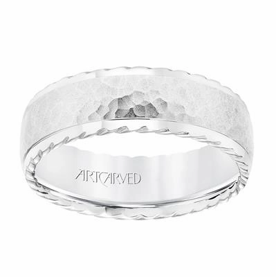 Low Dome Round Edge Carved Wedding Band 11-WV8727Y7-L.01