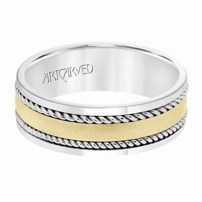 Low Dome Round Edge Carved Wedding Band 11-WV8731RW7-G.00