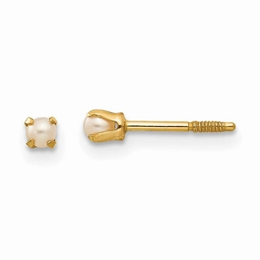 Madi K Kid's 14k  Baby FW Cultured Pearl Earrings