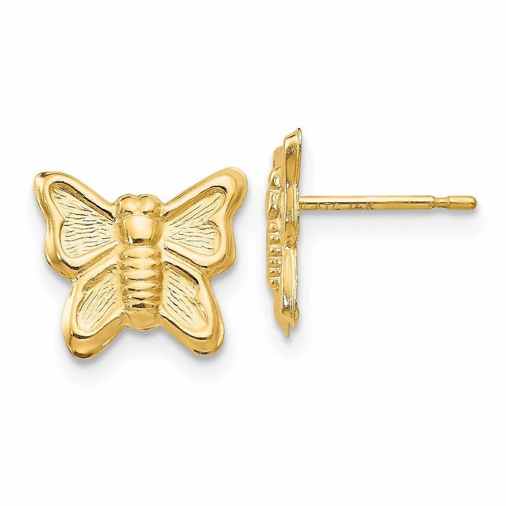 Madi K Kid's 14k  Butterfly Post Earrings