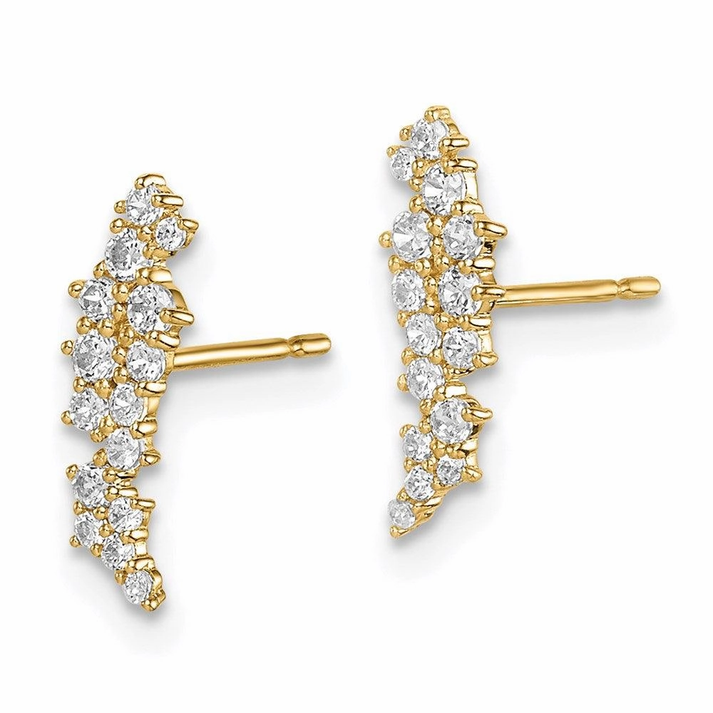 Madi K Kid's 14k  CZ Cluster Post Earrings
