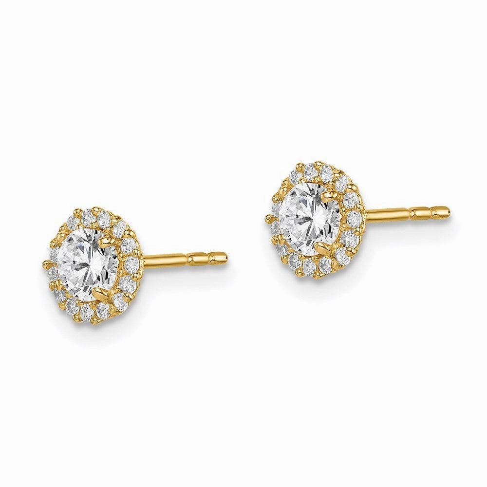 Madi K Kid's 14k  CZ Post Earrings