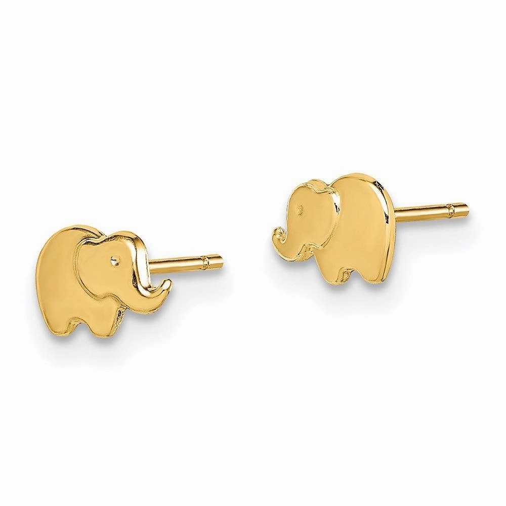 Madi K Kid's 14k  Elephant Post Earrings