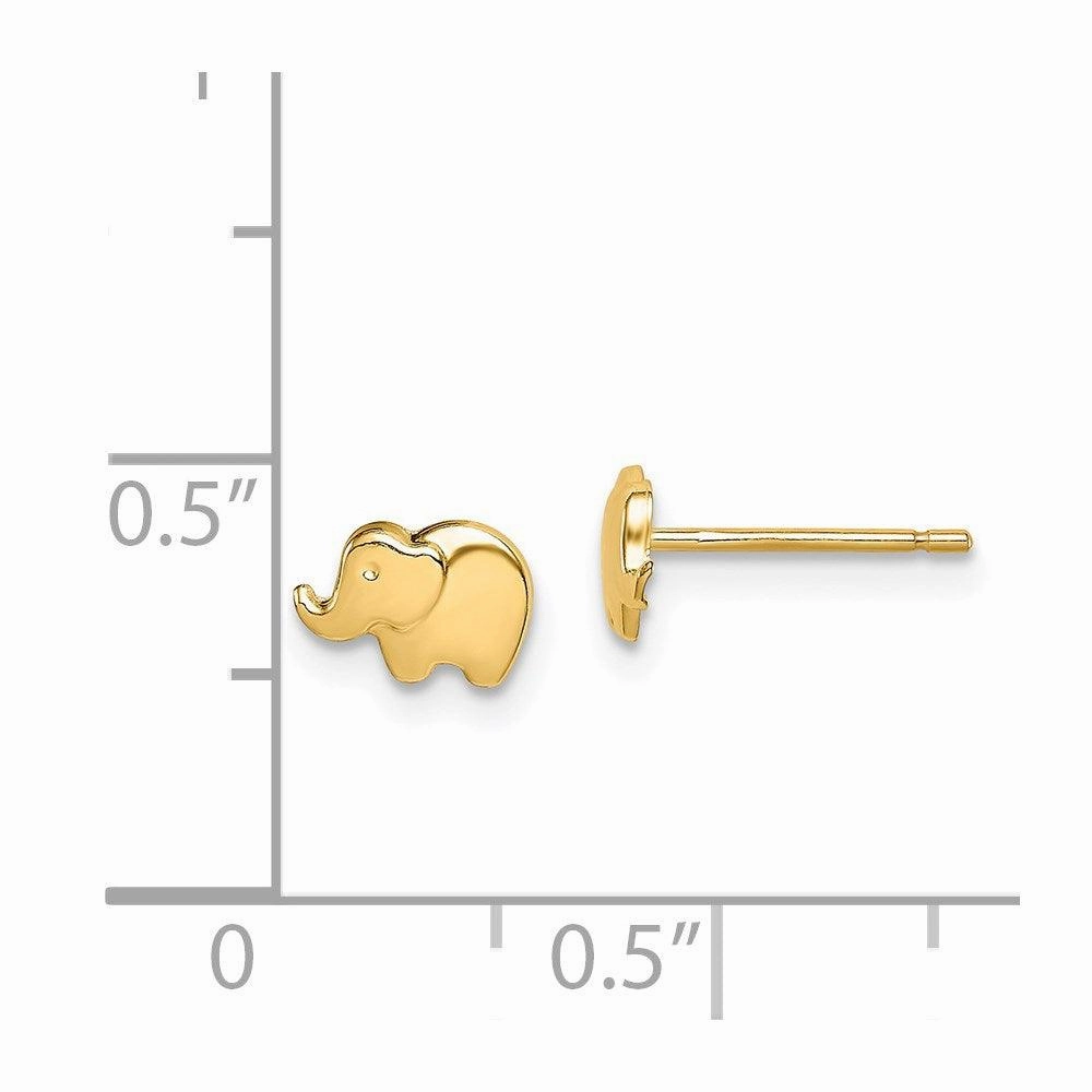 Madi K Kid's 14k  Elephant Post Earrings