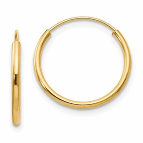 Madi K Kid's 14k  Endless Hoop Earrings