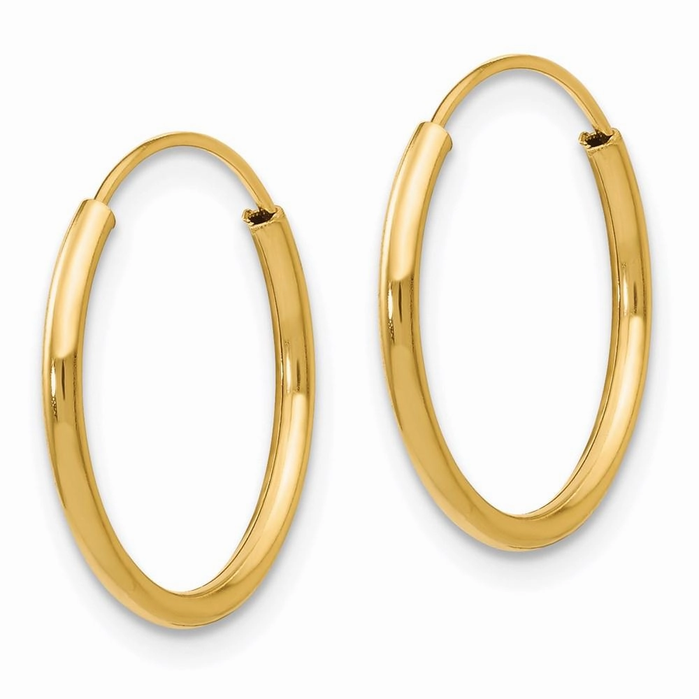 Madi K Kid's 14k  Endless Hoop Earrings
