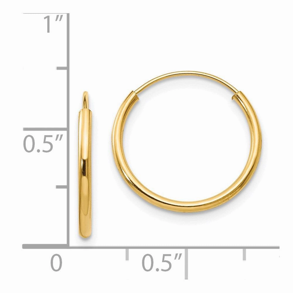 Madi K Kid's 14k  Endless Hoop Earrings